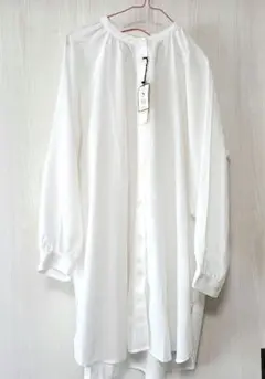新品　スタディオクリップ　studio CLIP　シャツワンピース　ビックシャツ