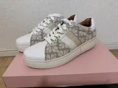 【お値下げ中】kate spade ベージュ花柄スニーカー