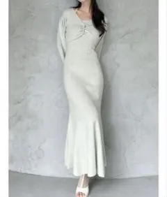 RESEXXY リゼクシー レイヤードマーメイドニットワンピース ミント 美品