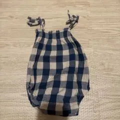 o~z オーガニックズー ベビー ロンパース チェック柄