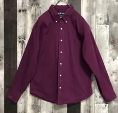 ラルフローレン Ralph Lauren★無地刺繍ロゴ 長袖シャツBDshirt