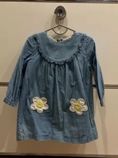【Baby Boden】デニム風コットン　ワンピース 12-18m(80-90)のサムネイル