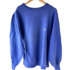 Champion９０年代USA製リバースウィーブ 刺繍タグ ブルー L