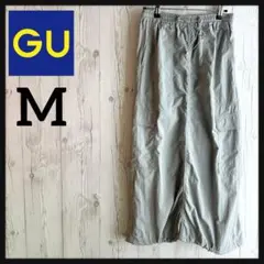 A90 【人気】 GU✨ カーゴスカート 軽やか ナイロン ライトグレー 定番n