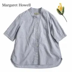 MARGARET HOWELL ストライプ 半袖シャツ - メルカリ