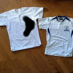 子供用　野球練習着 ボタン付き シャツ　2枚セット　150