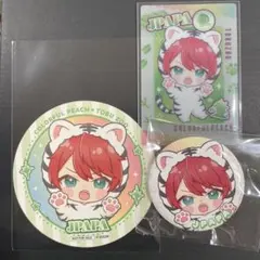 カラフルピーチ　東武動物公園　後期　じゃぱぱ　缶バッジ　クリアカード　コースター