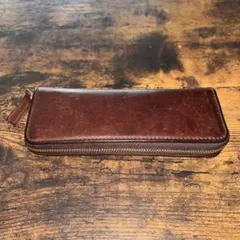 【値下げ/良品】sot ラウンジファスナーペンケース プエブロレザー