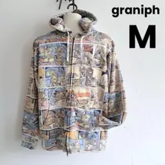 トムとジェリー　ジップアップパーカー　グラニフ　総柄　コラボ　完売