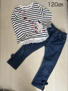 kpニットプランナー　長袖Tシャツ　120㎝　デニムパンツ　まとめ売り