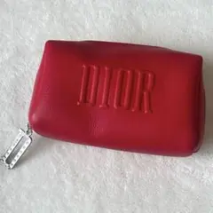 DIOR ロゴ入りポーチ　ファスナー付き