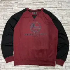 MTL スウェット パナマビーチ フロリダ ワインレッドブラック USA古着