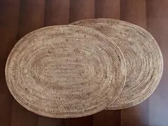 ケタ　アタ　楕円形ランチョンマット2枚セット