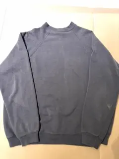 Hanes USA製 裏起毛 ラグランスウェットネイビーナス紺　XL