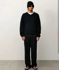 Stussy Roll V Neck Sweater black size Mのサムネイル