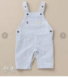 【新品】SENSE OF WONDER ヒッコリーサロペット 80-90cm