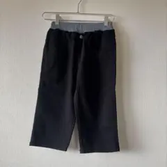 男児ブラック黒ハーフパンツ　ズボン