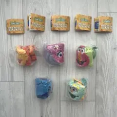 セサミストリート もこもこポーチ3 （5個セット）