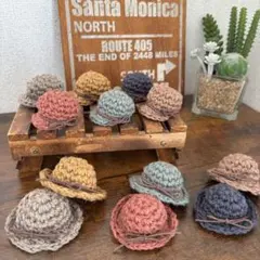 emine︎✿★ハンドメイドパーツ★かぎ針編み♪ミニ麦わら帽子 かぎ針編み無料編み図「ミニミニ麦わら帽」 | かぎ針編みレシピ