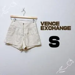 VENCE EXCHANGE ハイウエストショートパンツ(S)レオパード柄