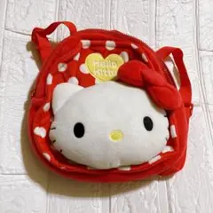 Hallo Kitty　リュック　子供用　ベビー　水玉　赤　キティ　キティー