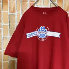 988 古着ヴィンテージ半袖TシャツXLゆるだぼストリート海外アメカジUSA赤色