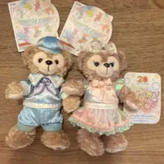 シェリーメイ　ダッフィー　ユニベア　ぬいぐるみ　ぬいば　まとめ売り　ディズニー ディズニー☆ダッフィー＆シェリーメイ20周年ぬいば - メルカリ