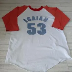 50s60s ISAIAH 53 染み込みラグラン　sizeL