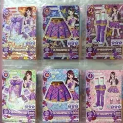 【初期未使用】パープルトルテシリーズ❣️プログラム＆ノーマル六枚セット✩.*˚