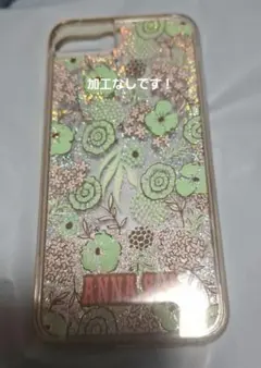 ANNA SUI iPhoneケース グリッター 花柄のサムネイル
