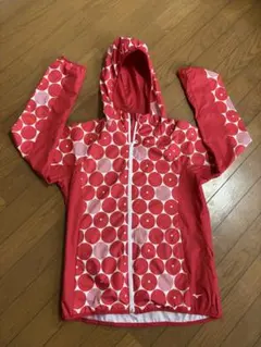 ミズノ ウィンドブレーカー ドット柄 レッド ホワイト