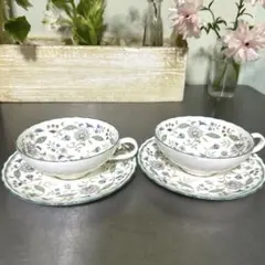 【希少レア美品】2客セット　ノリタケ　カリフパレス　ティーカップ&ソーサー