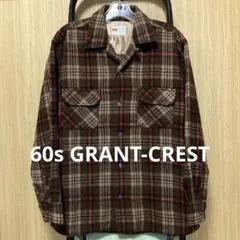 60s GRANT-CREST グラントクレスト ビンテージ オープンカラー Lのサムネイル