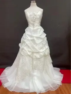 特別セール T-401-23中古ウエディングドレス☆オフホワイト⭐︎19T