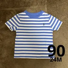 Ralph Lauren 90(24M) ストライプ Tシャツ