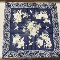 HANAE MORI 大判ハンカチ レース付き
