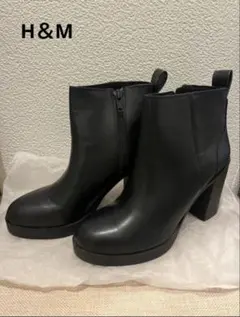 H＆M 試着のみ ショートブーツ アンクルブーツ ブラック