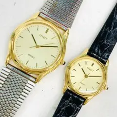 セイコー スピリット クォーツ ペアウォッチ ゴールド 0208-S5325s