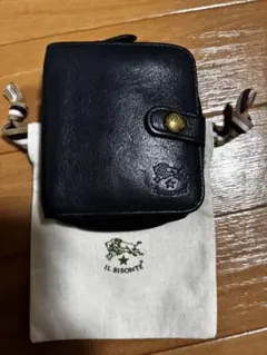 IL BISONTE ネイビー　三つ折り財布
