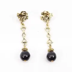 イマックimac ピアス ブラック パール ホワイト