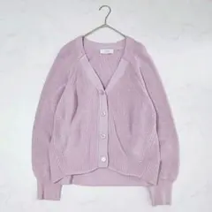 SLOBE IENA 春キレイ色✨高品質 シルク混Vネックカーディガン