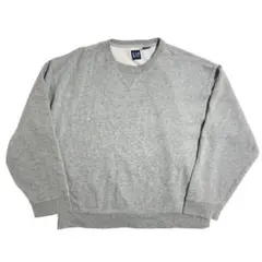 オールドGAP 前V スウェット ビンテージ グレー XL 90s ギャップ