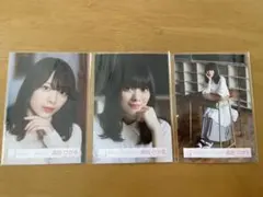 森田ひかる　生写真　缶バッジ