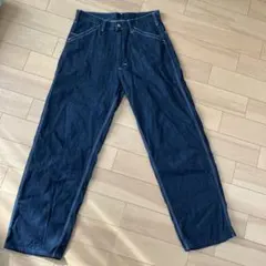 Lee ダークブルー ワイドレッグデニム