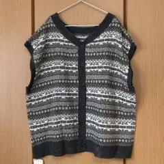 ジャガード ベスト