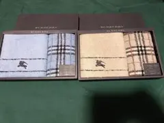 バーバリー BURBERRY フェイスタオル ウォッシュタオル 4枚