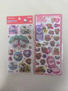 サンリオ　平成はっぴーフォン 日焼け　ハローキティ　 わたあめカプセルシール