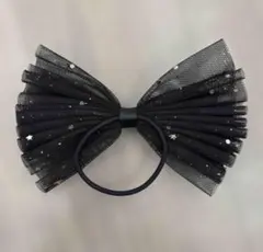 星柄チュールリボンヘアゴム