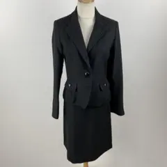 美品 a.v.v ラメツイード スカートスーツセットアップ セレモニー 黒 M