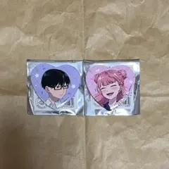 正反対な君と僕　アニメイトカフェ　アニカフェ　ハート型缶バッジ　コンプ 正反対な君と僕 アニメイトカフェ アニカフェ ハート型缶バッジ セット